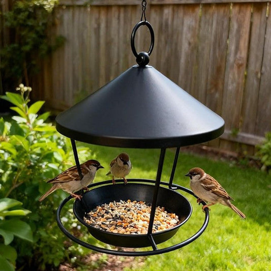 Bird Feeders for Outside,Hangable Metal Hummingbird Feeder | Weatherproof Bird Water Tray | for Outdoor Garden Backyard Apartment Balcony Fence Porch