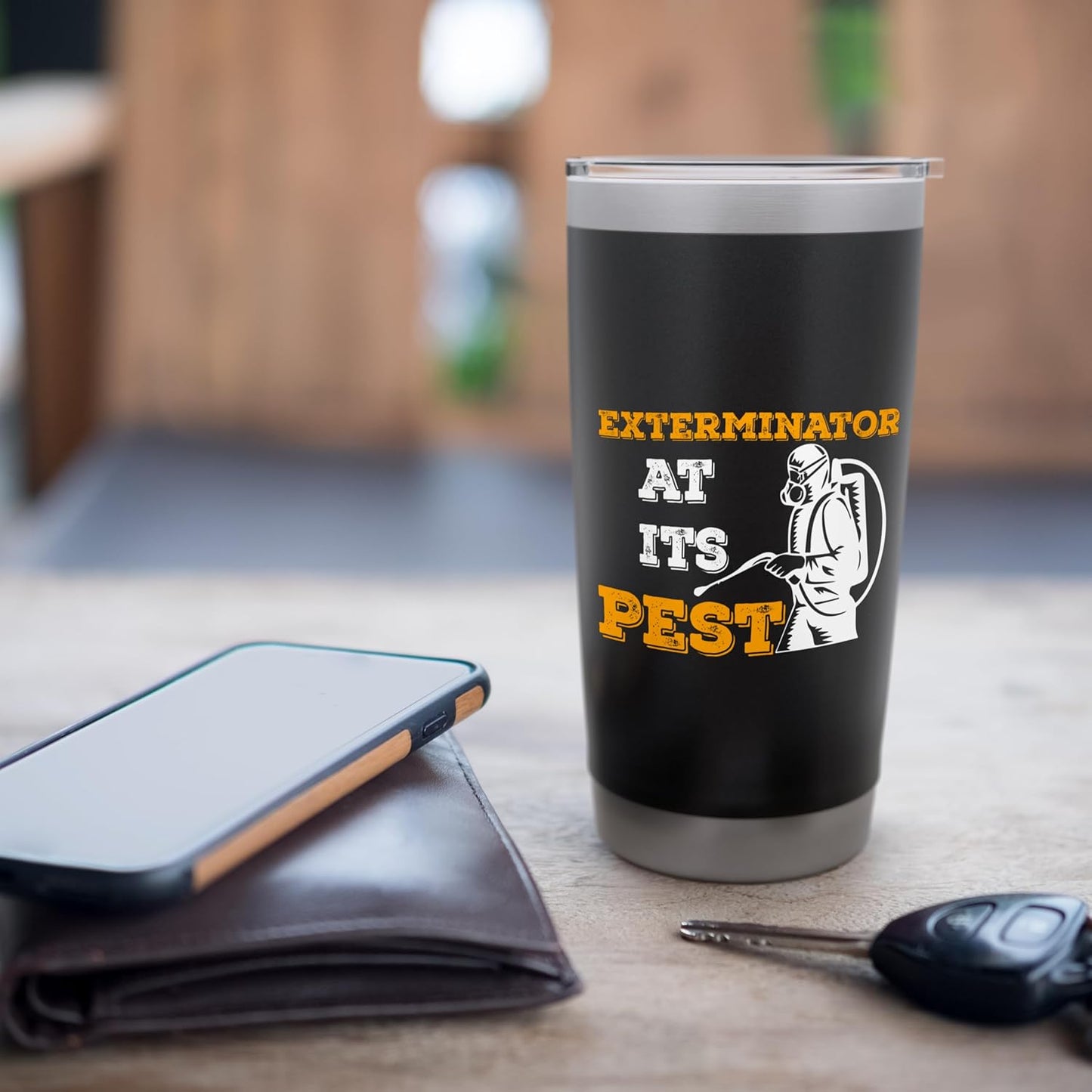 Bug Exterminator Garden Pest Controller funny pest control Stainless Steel Insulated Tumbler