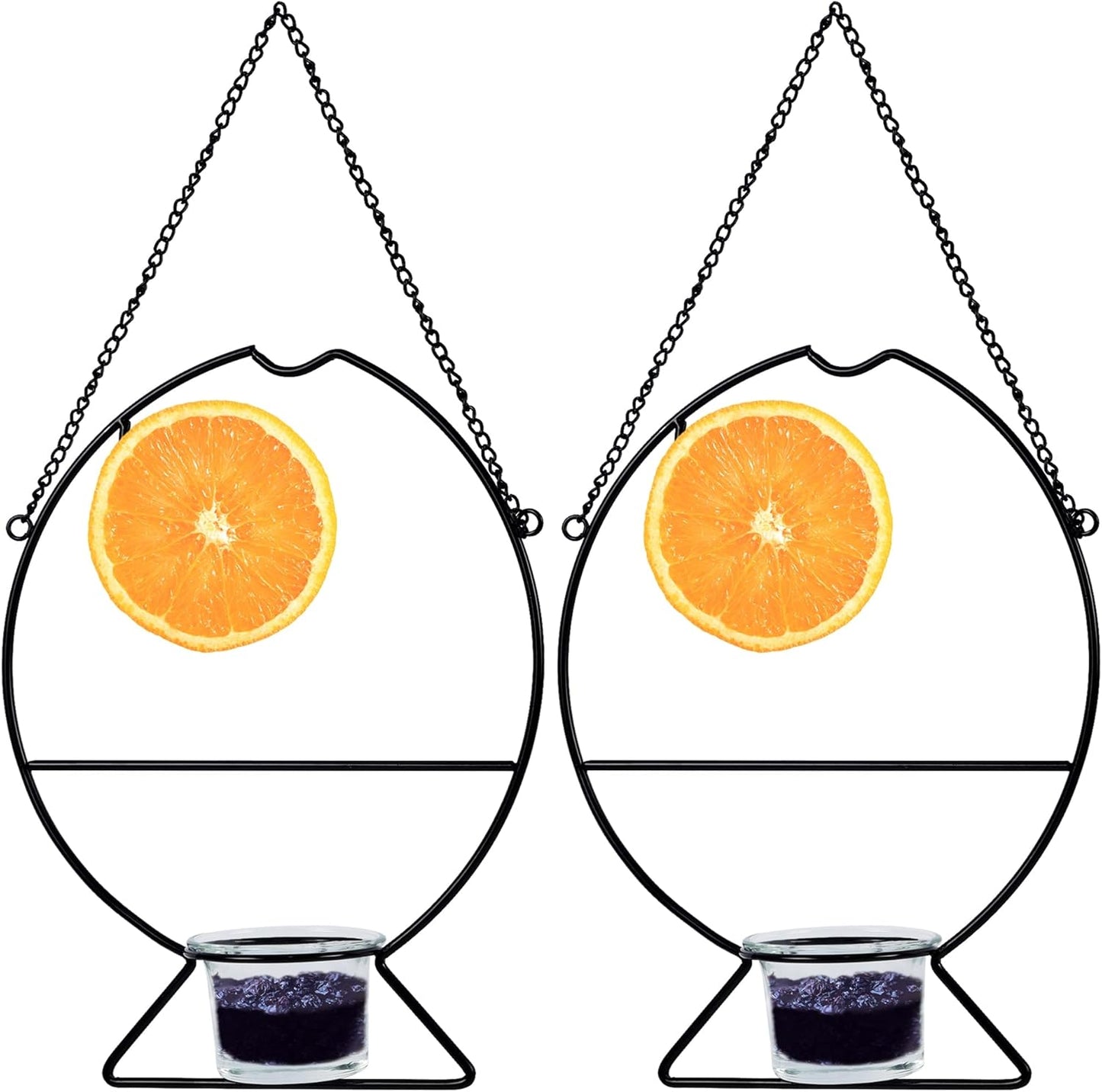 Prsildan 2 Pcs Oriole Bird Feeders, Outdoor Bird Feeder with Orange Fruit Holder and Grape Jelly Grass, Outside Hanging Feeders for Baltimore Oriole Garden Yard