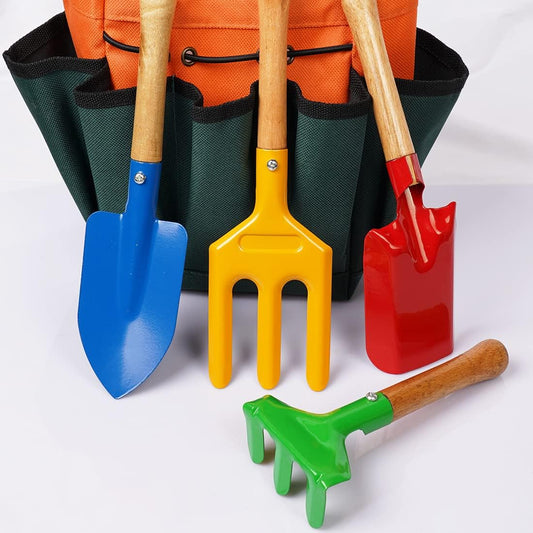 Kidz Gardening Set -Real Metal Gardening Tools Kit for Childrenz Inclu