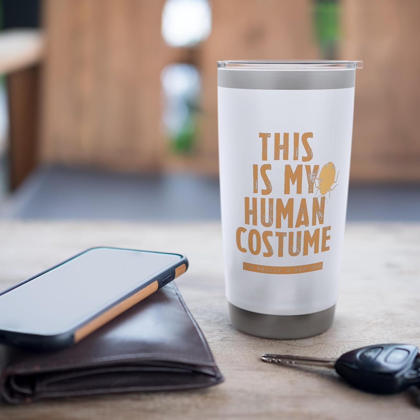 This Is My Bed Bug Costume Insect Pest Control Bug Killer Stainless Steel Insulated Tumbler