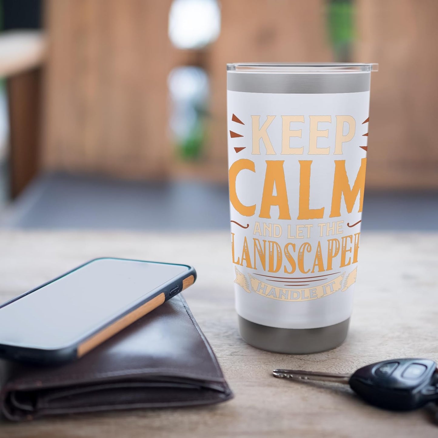 Keep Calm And Let The Landscaper Handle It I Landscaper Stainless Steel Insulated Tumbler