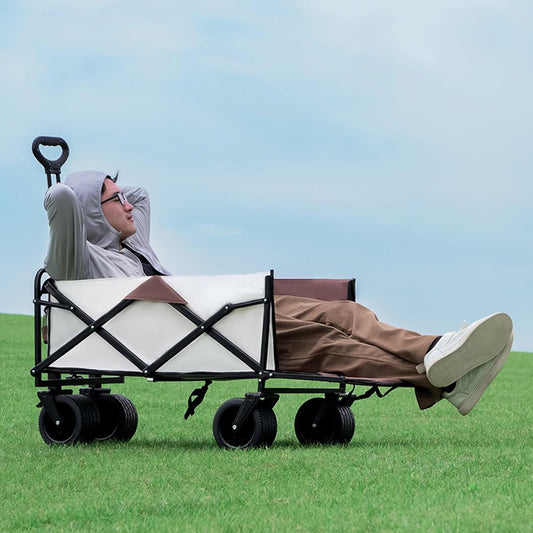 Folding Festival Cart on Wheels, Heavy-Duty 250kg Capacity, Expandable