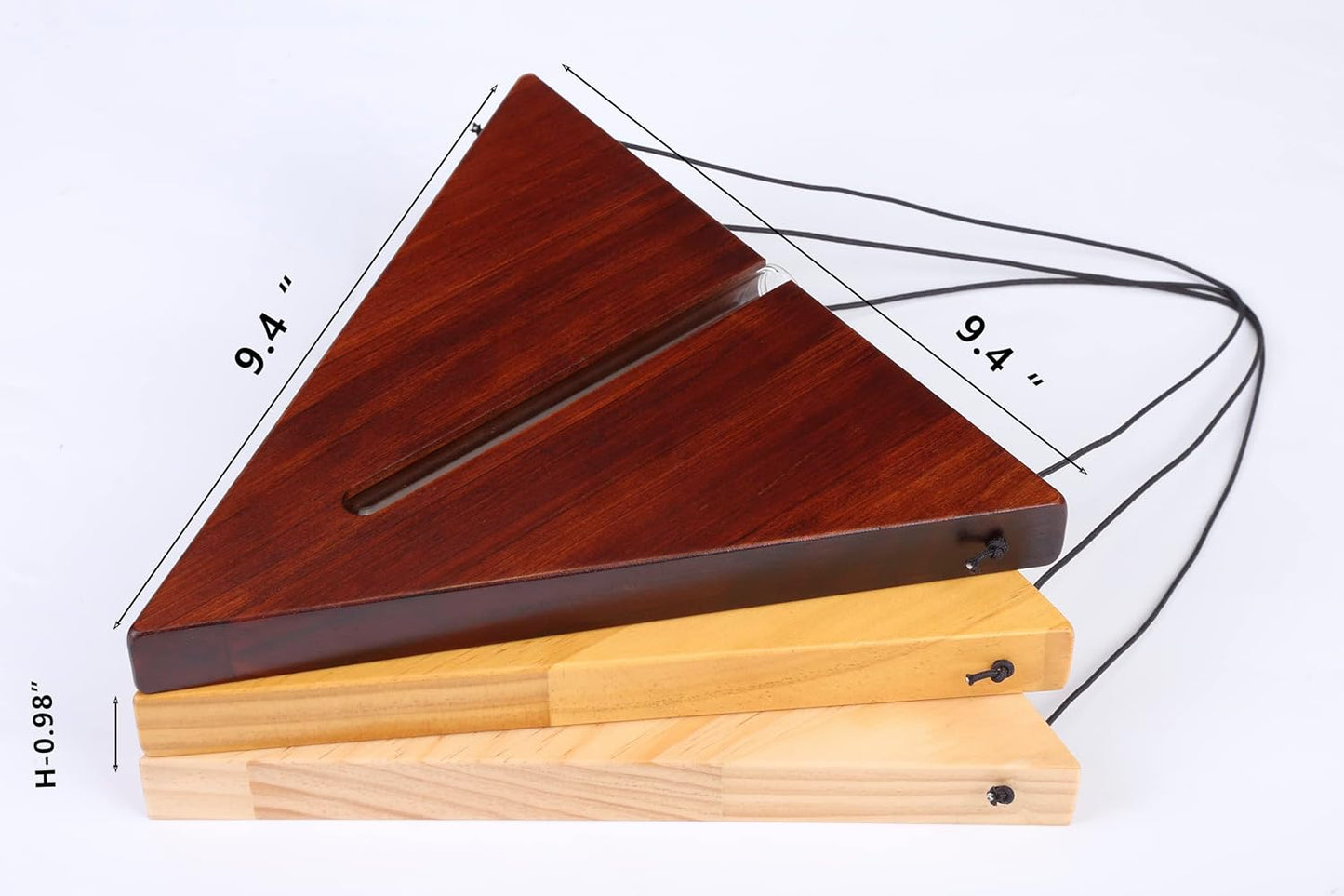 Indoor Wall Planter, Bohemia Flower Vase, Propagation Station, Wooden Hanging Planter, Wall Decor for Living Room (Triangles/Set of 3)