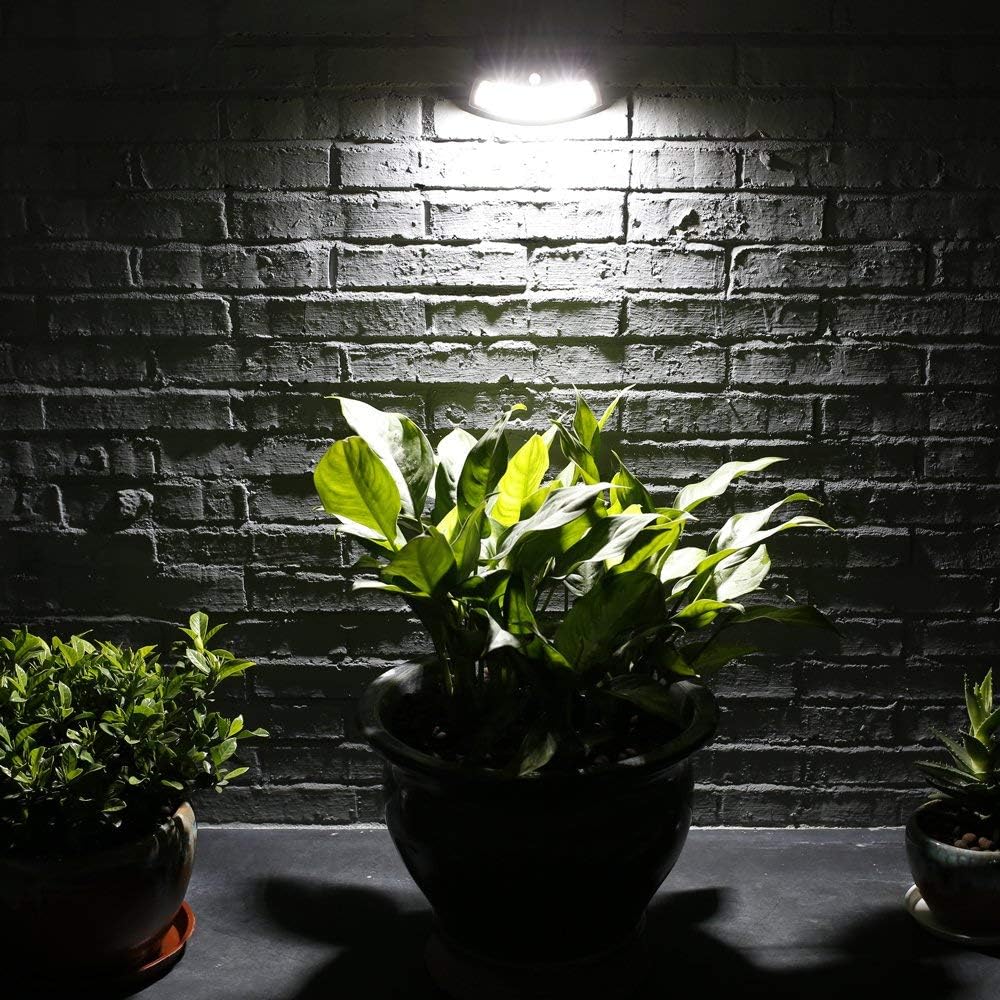 Wall Lamps Pack of 2 Solar Power Light 8 Led Outdoor Smile Lights Wireless Security Step Night - Auto Off for Stairs Garden