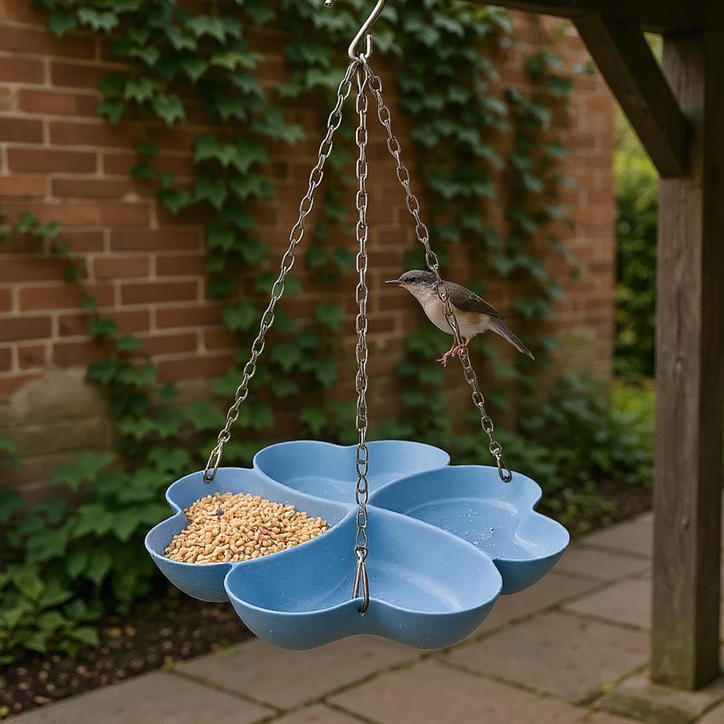 Wild Bird Feeders,Petals Shape Bird Feeder Bowl | Garden Hummingbird Food Bowl,for Fence Porch Patio Outdoor Garden Backyard Apartment Balcony