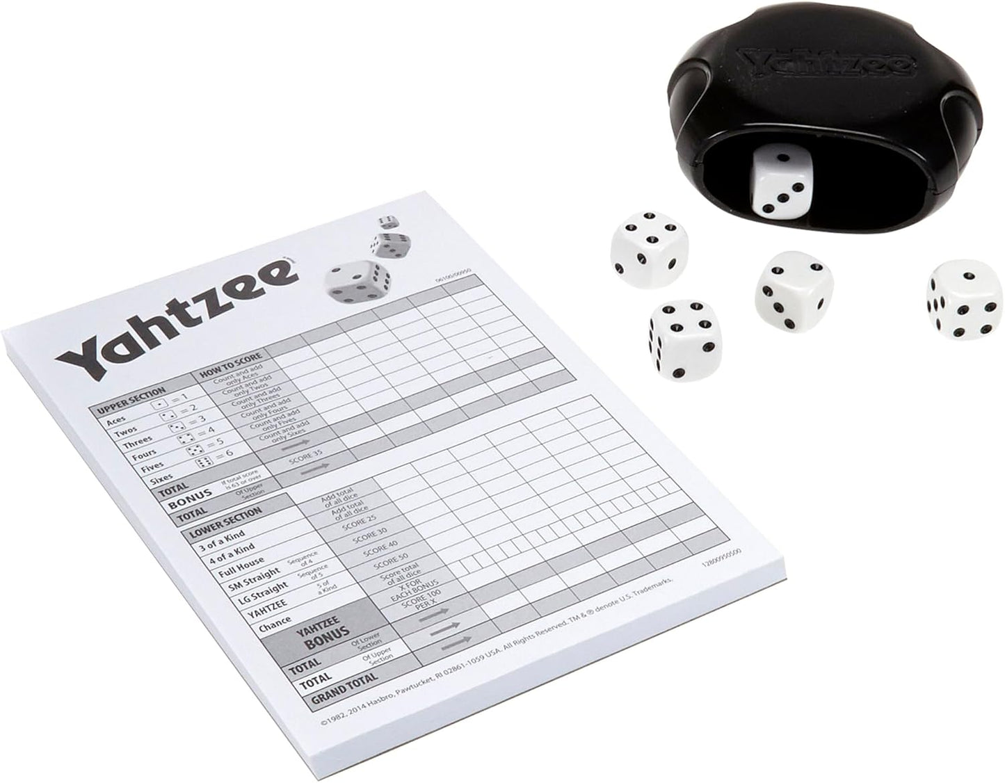 Hasbro Gaming Yahtzee Game, Fast-Playing Dice Games for Kids, Teens, a