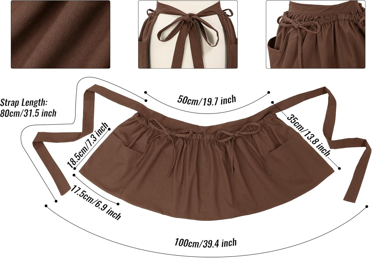 Harvest Apron Gardening Apron with Pockets or Drawstring Bag for Fruit Storage Pick Pouch Women Men