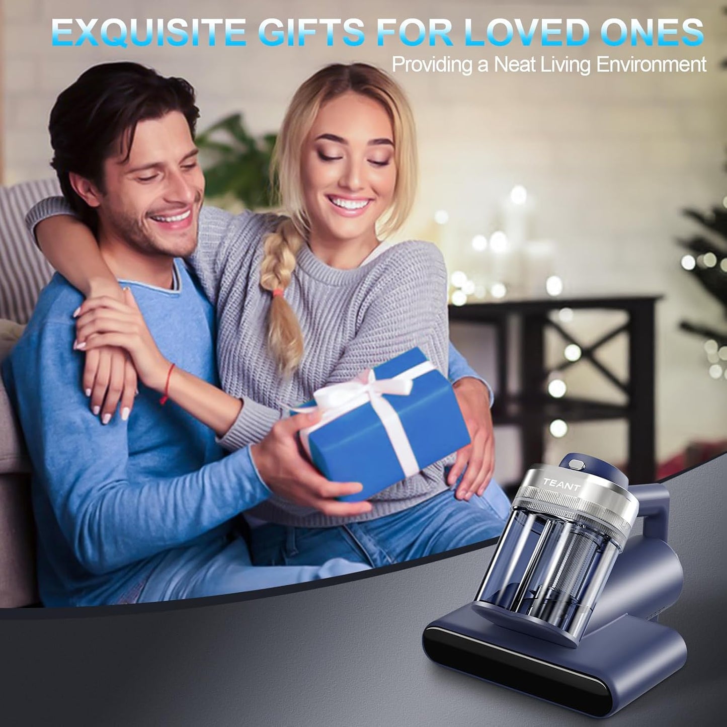 Mattress Vacuum Bed Vacuum Cleaner with 253.7nm UV-C Light, Hyper Heli