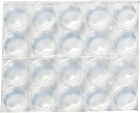 Scotch Clear Adhesive Bumper Pads 40 PCS, Self-Stick Rubber Pads 1/2" Round, Cabinet Door Rubber Bumpers, Designed to Protect Cabinets and Drawers, Sound Dampening, Transparent (SP951-NA)