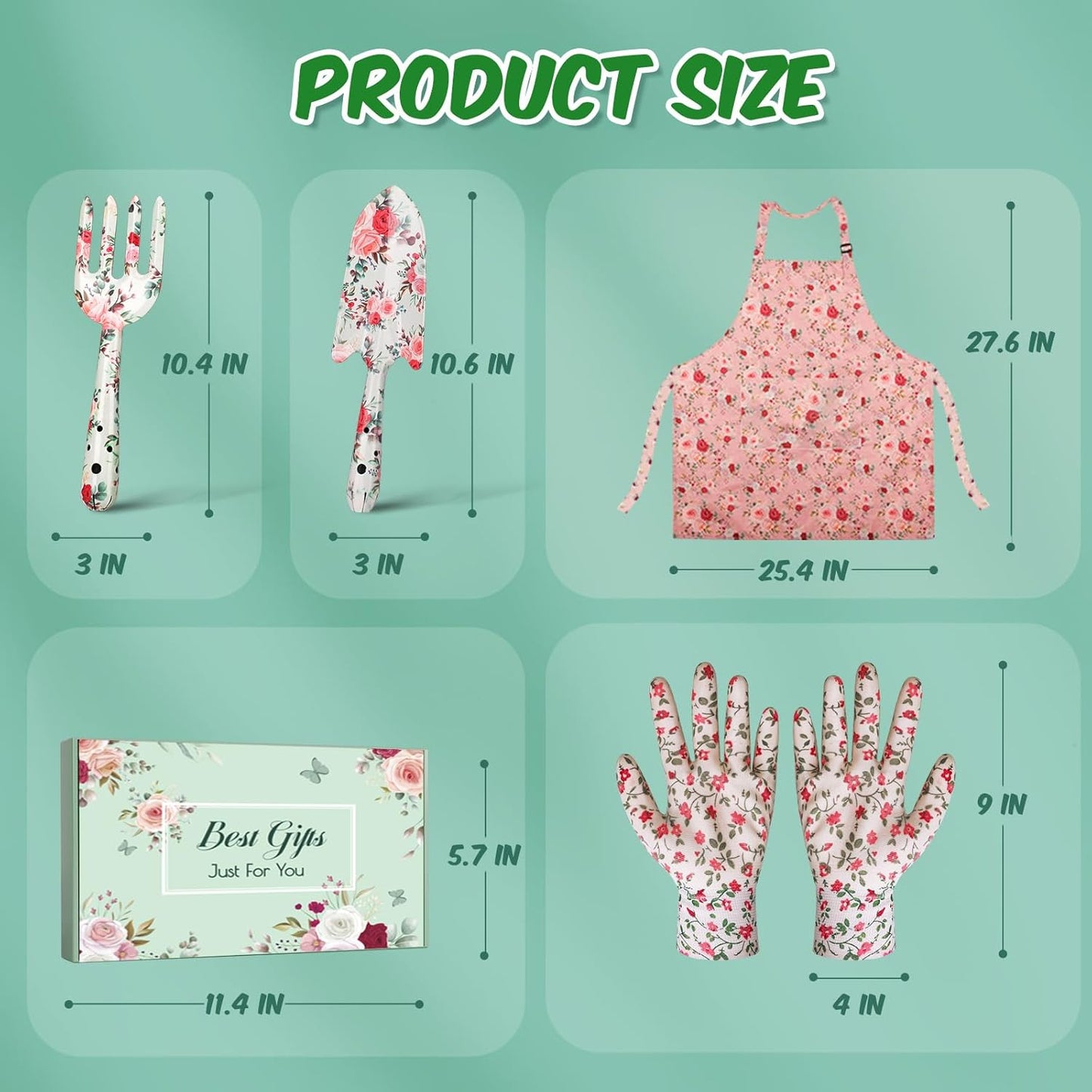 Gardening Gifts for Women, Gardening Supplies Garden Tools with Hand F