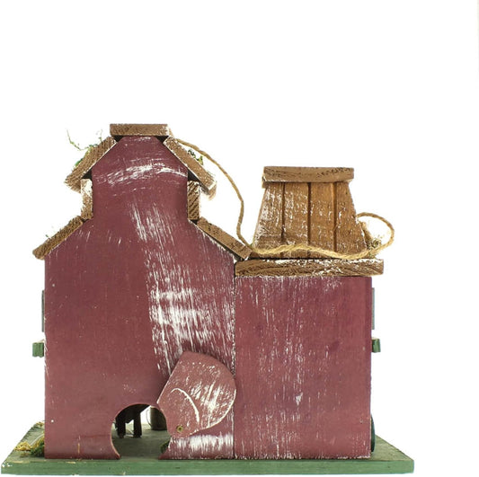 Gifts & Decor Country Farmstead Rustic Barnyard Wooden Bird House