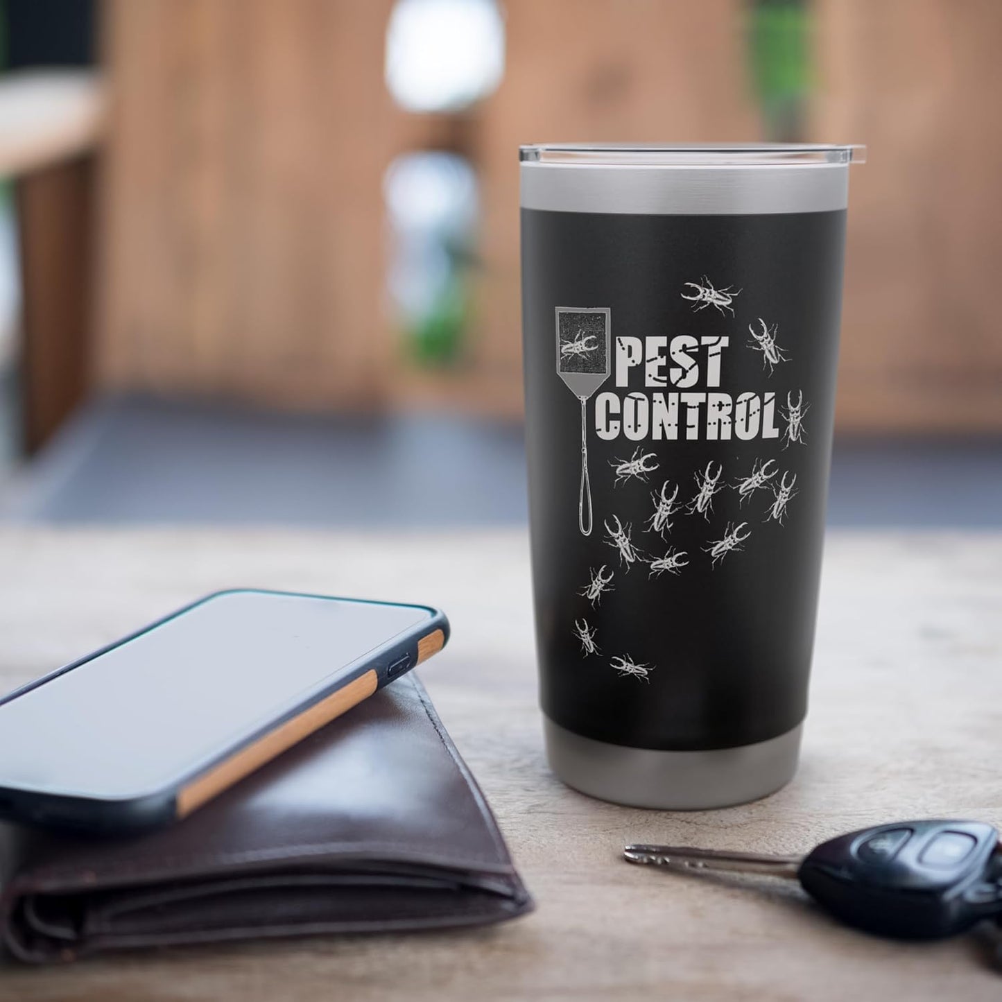 Insect Swatter Pest Control Bug Killer Exterminator Stainless Steel Insulated Tumbler