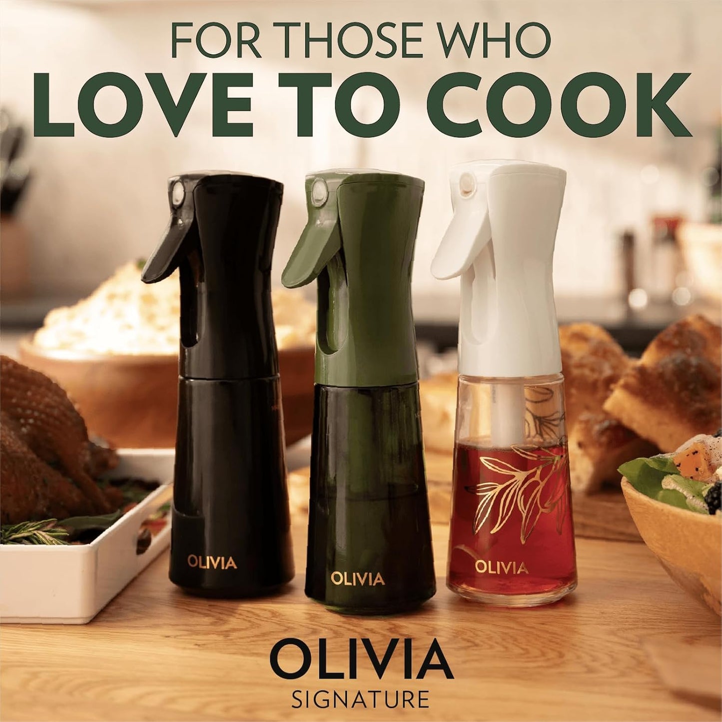 FLAIROSOL OLIVIA Oil Sprayer for Cooking, 200ml Glass Olive Oil Spraye