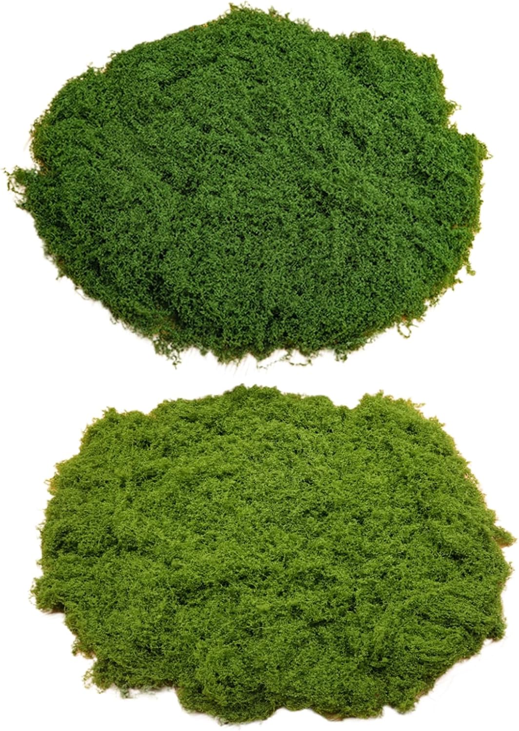 Fake Moss 50g Plastic Artificial Moss Realistic Looking Faux Moss, Natural Fake Green Lichen Plants for Plant Pot Garden Patio Decoration, Dark Green, Artificial Plants
