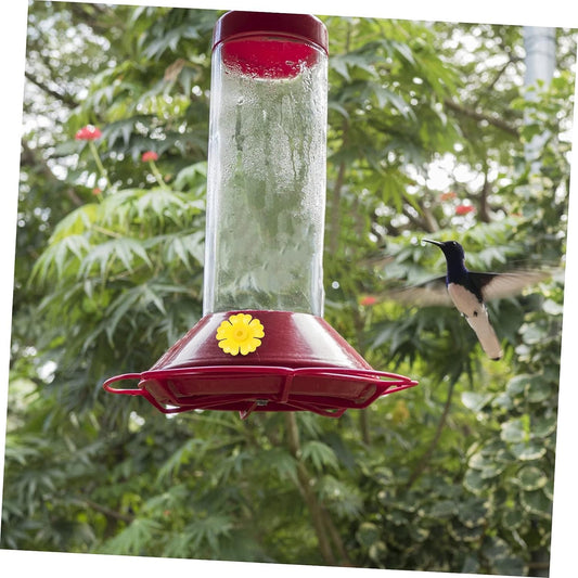 Hummingbird Feeder Flowers,30 Set Bird Hanging Feeding Ports Replacement Parts Bird Feeder Supplies for Hummingbird Feeder Hanging Feeder (Yellow)