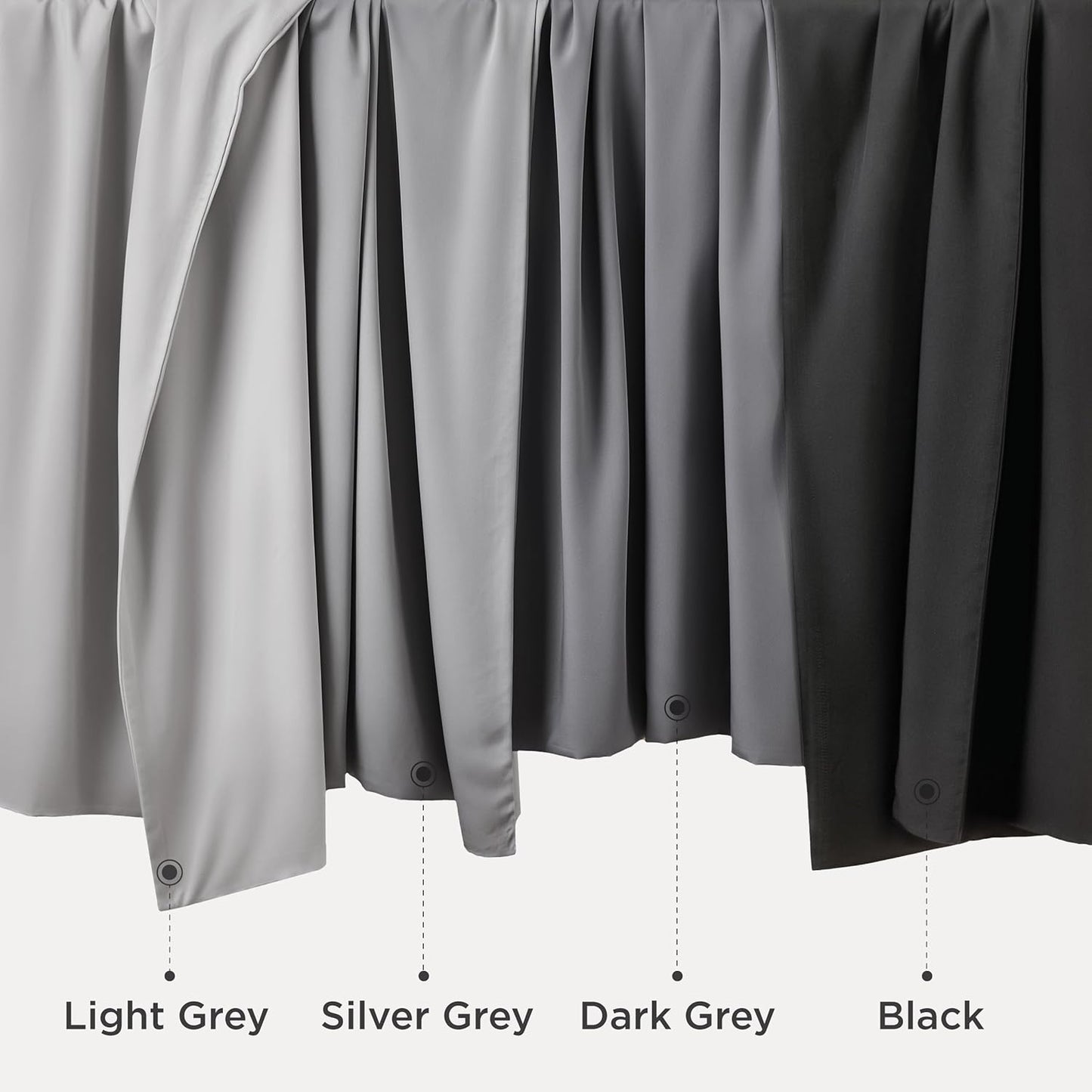 Bedsure Pillow Cases Queen, Cooling Pillow Cases, Rayon Derived from Bamboo Dark Grey Pillowcases Queen Size Set of 2, Breathable & Soft Bedding Pillow Cover with Envelope Closure,Gifts, 20x30 Inches