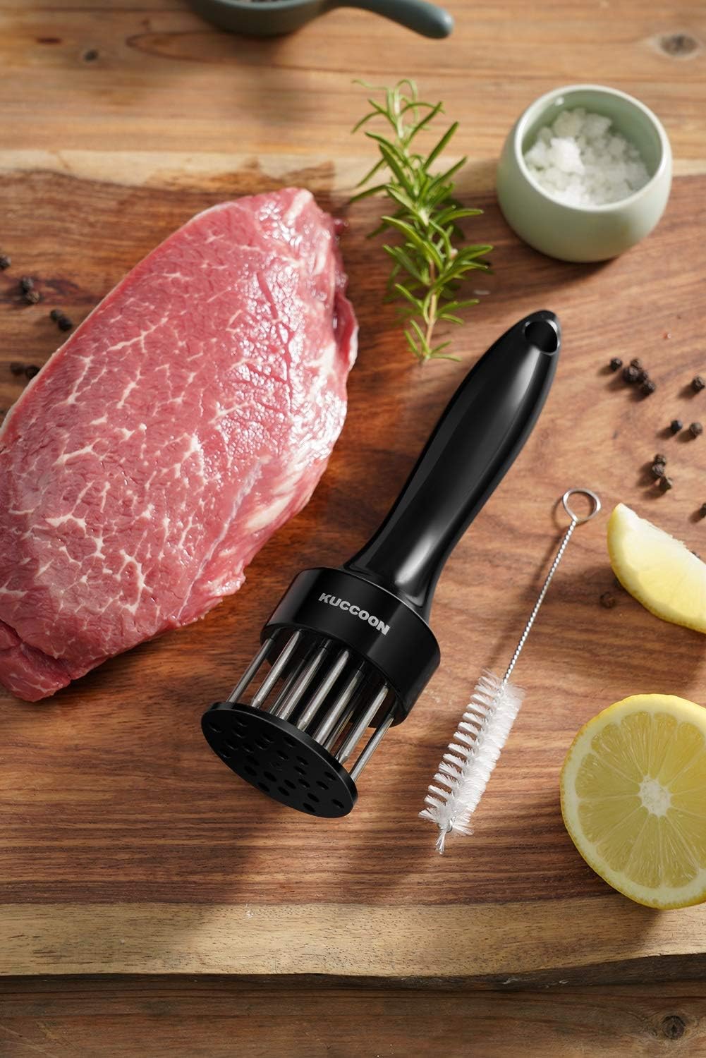 Meat Tenderizer Tool Stainless Steel Needle Ultra Sharp 24 Blades Tenderizer Tool for Tenderizing Beef Chicken Steak Veal Pork