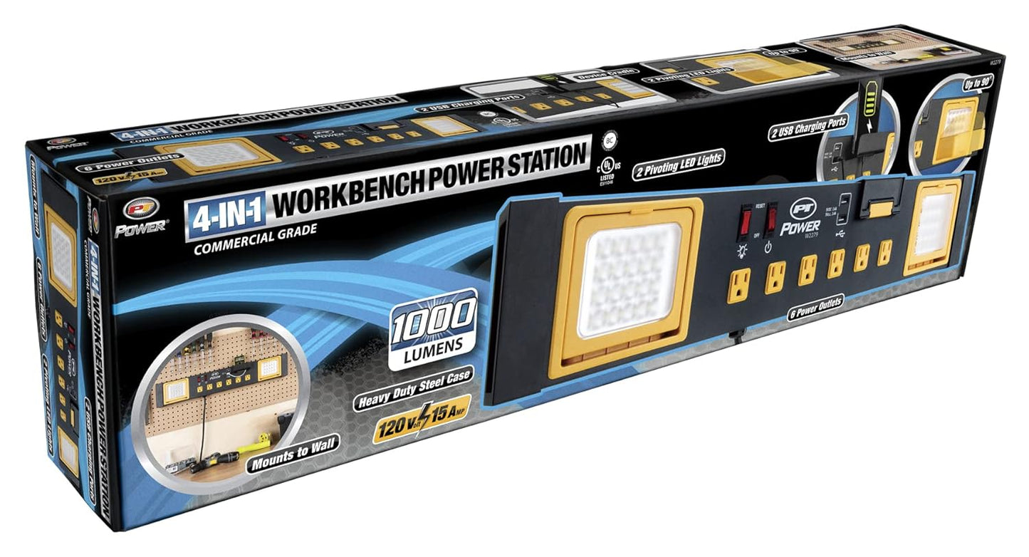 Performance Tool W2279 Commercial Grade Power Station with 6 Outlets,