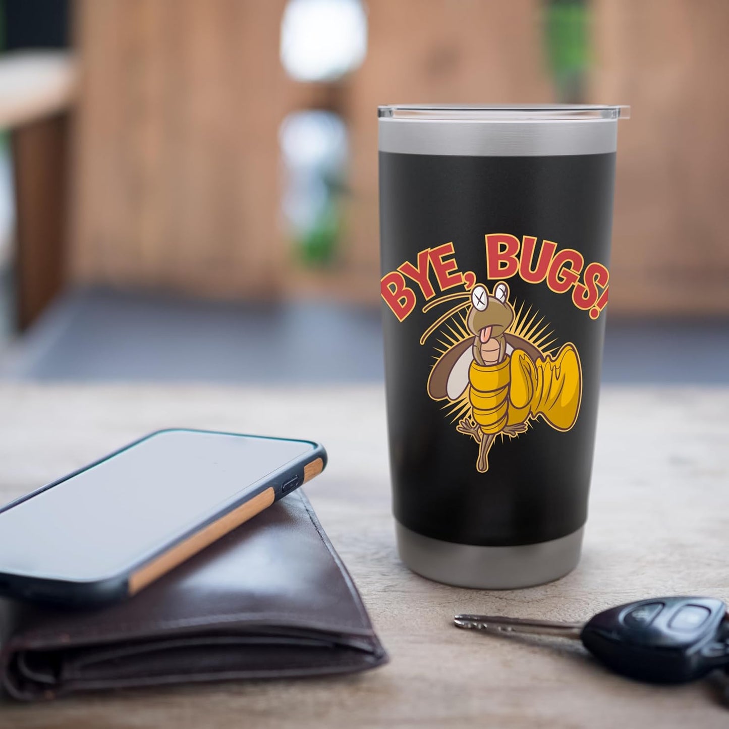 Bye, Bugs! Stainless Steel Insulated Tumbler