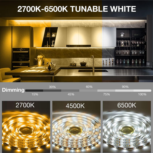 DAYBETTER Under Cabinet Lights, 6 PCS Under Cabinet Lighting with Remo