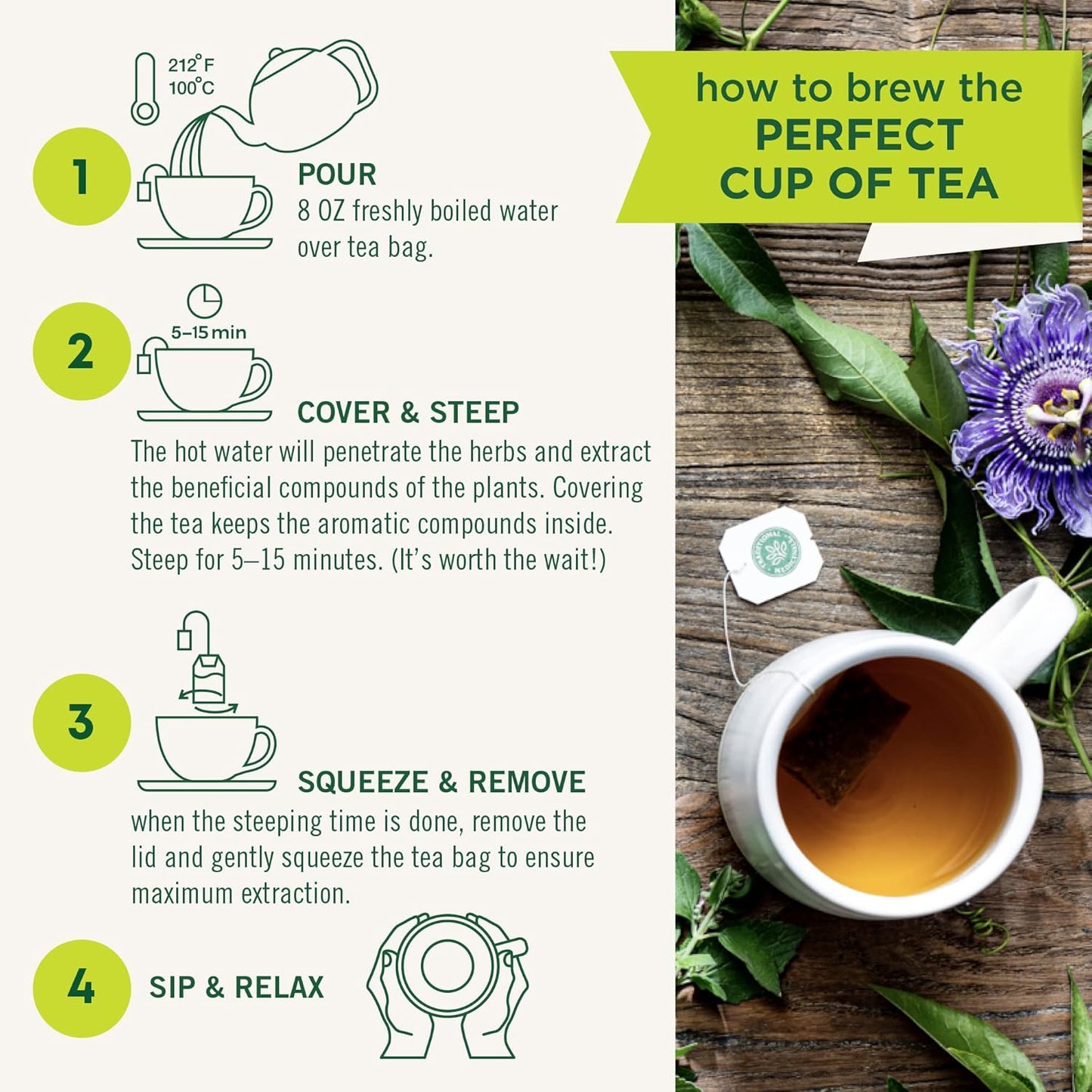 Traditional Medicinals Organic, Spearmint Tea - Supports Everyday Wellness, Healthy & Refreshing - Kosher, Non-GMO, Caffeine-Free, Compostable - 16 Tea Bags