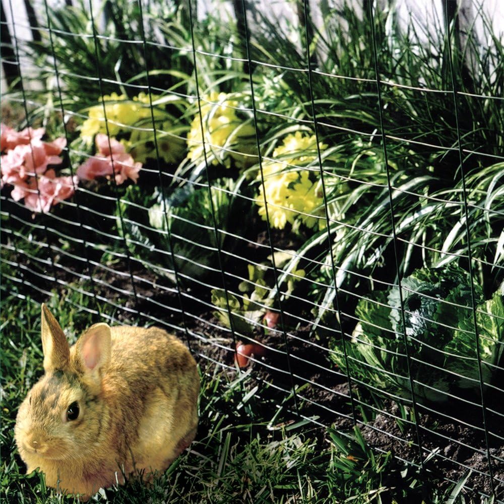 YARDGARD – 1 Inch by 4 Inch Mesh Welded Wire Fence – 28 Inches by 50 Feet – 16 Gauge Galvanized Steel – for Rabbit Fencing | Small Animal Barriers | Garden Protection and Yard Enclosures