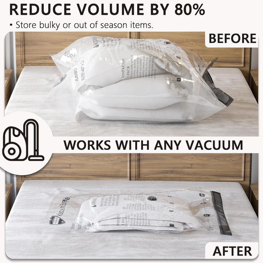 Vacuum Storage Bags with Electric Pump, Space Saver Seal Compression P