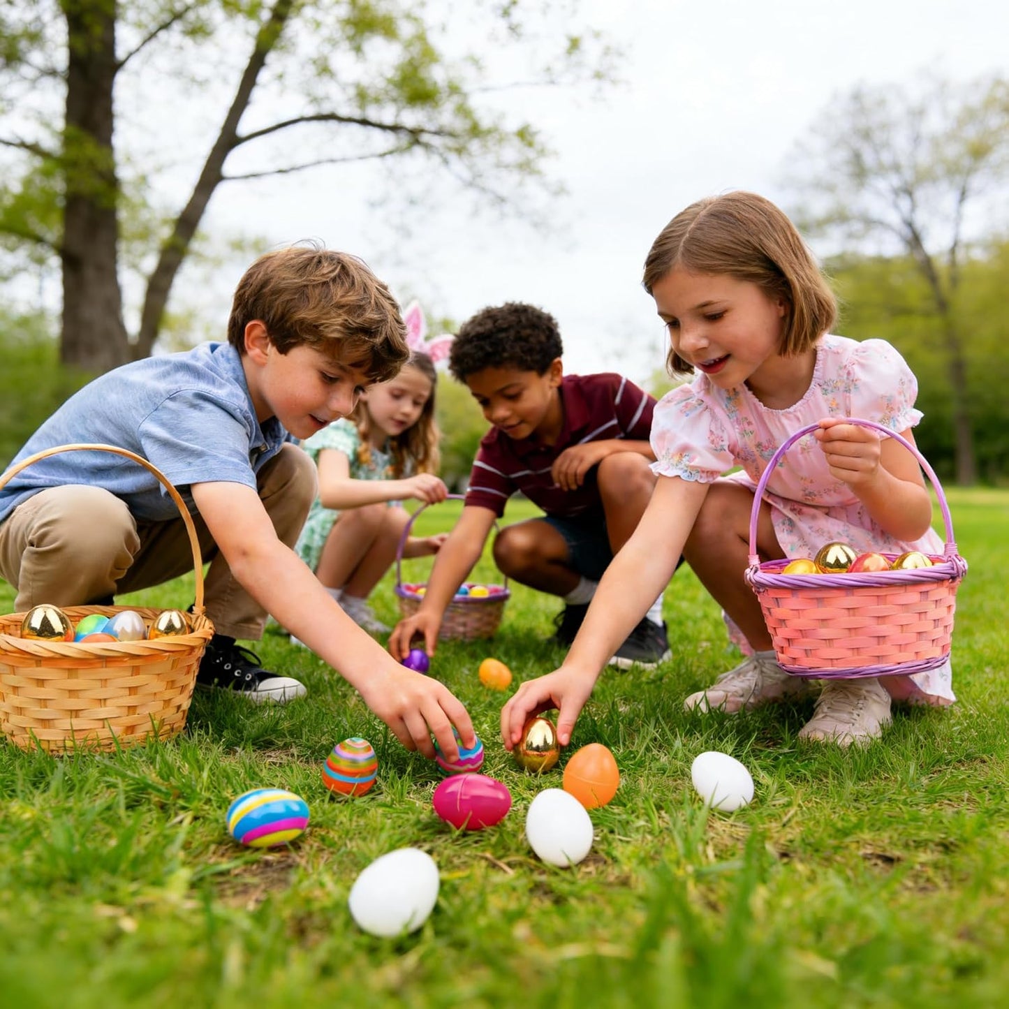 200 Pcs Prefilled Easter Eggs with Assorted Toys Inside,Basket Stuffer