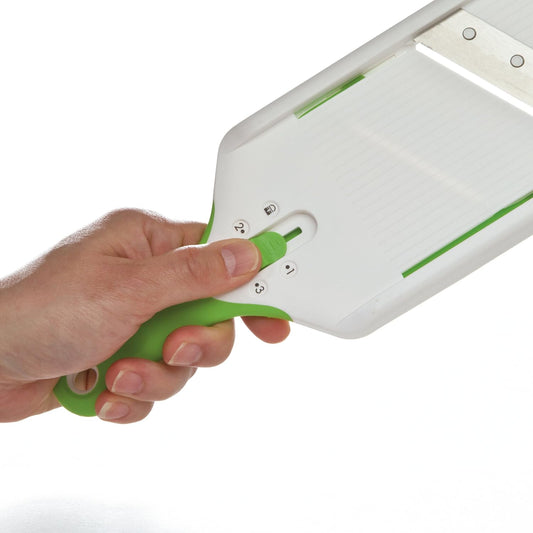 PrepSolutions Adjust-A-Slice Mandoline Slicer, Green – Adjustable Thic