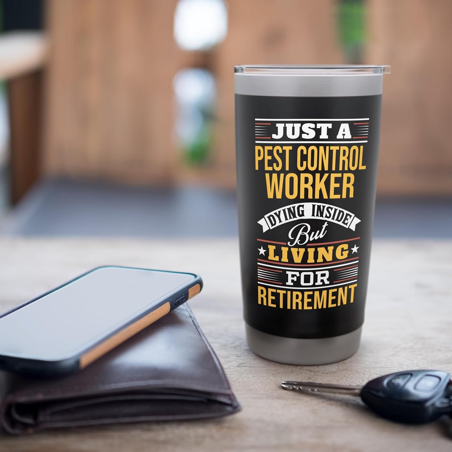 Sarcastic Pest Control Worker Funny Saying Stainless Steel Insulated Tumbler