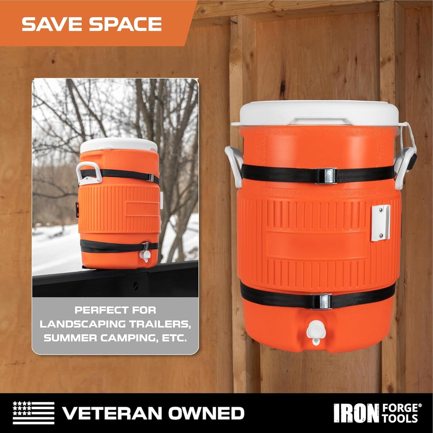 Iron Forge Tools 5 Gallon Bucket Holder, 5 Gallon Water Jug Storage Ra
