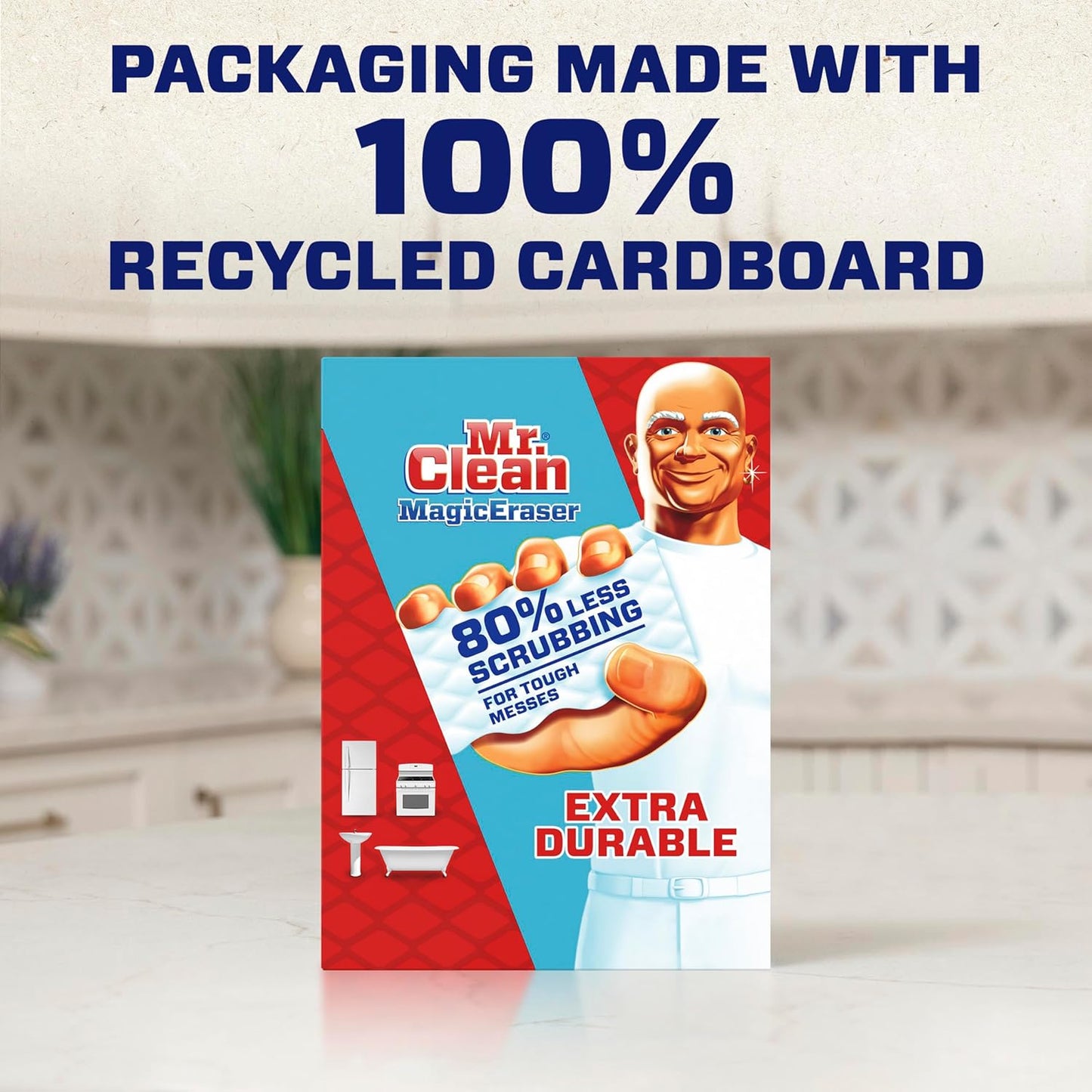 Mr. Clean Magic Eraser Sponge, All Purpose Cleaner, Cleaning Scrubber,