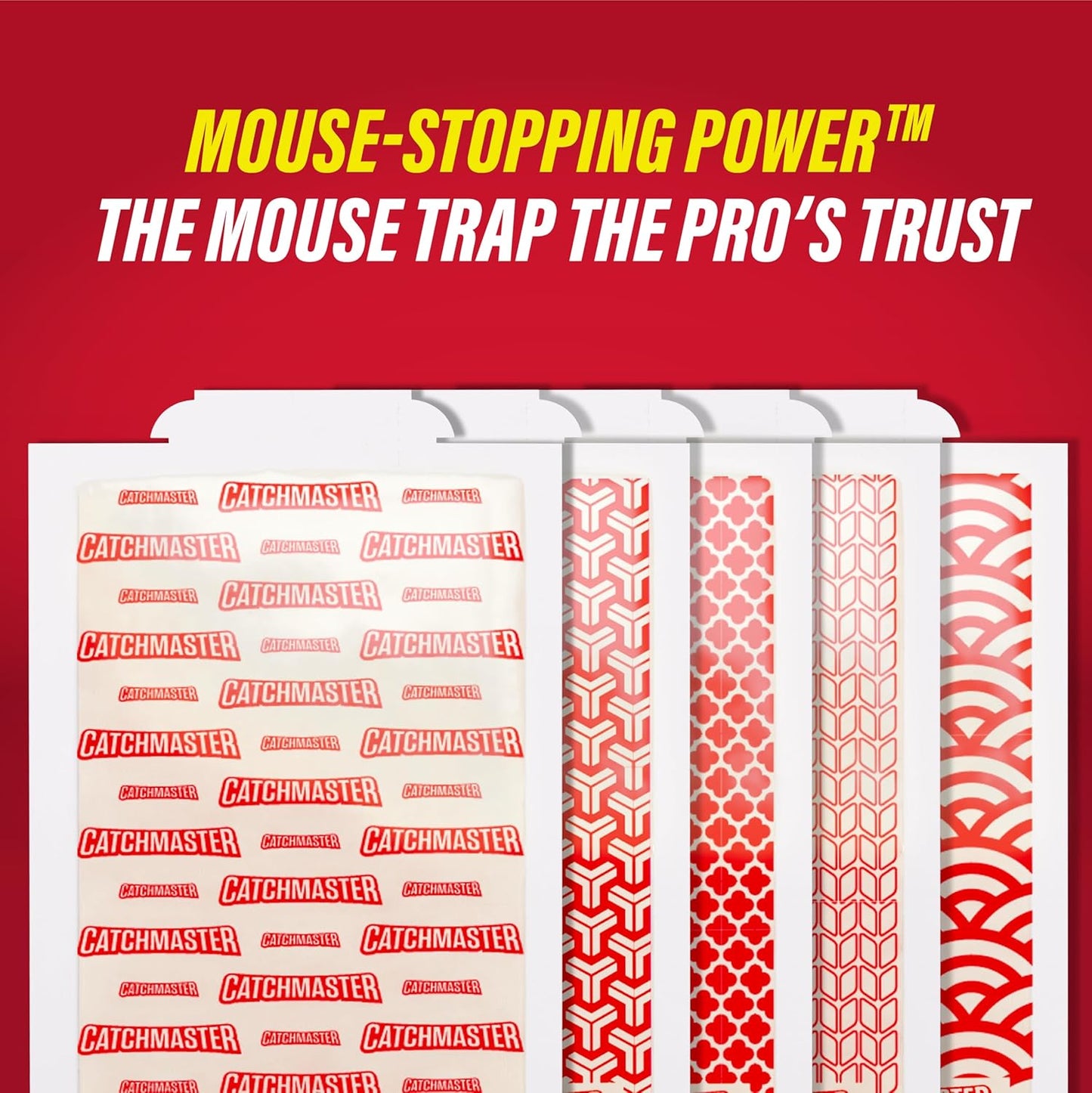 Catchmaster Sticky Insect & Mouse Traps 60-Count, 5.3"x8" Glue Boards for Mice & Insects, Ultra Sticky Rat & MouseTraps Indoor for Home Use in Garages, Basements & Attics, Pest Control for Home