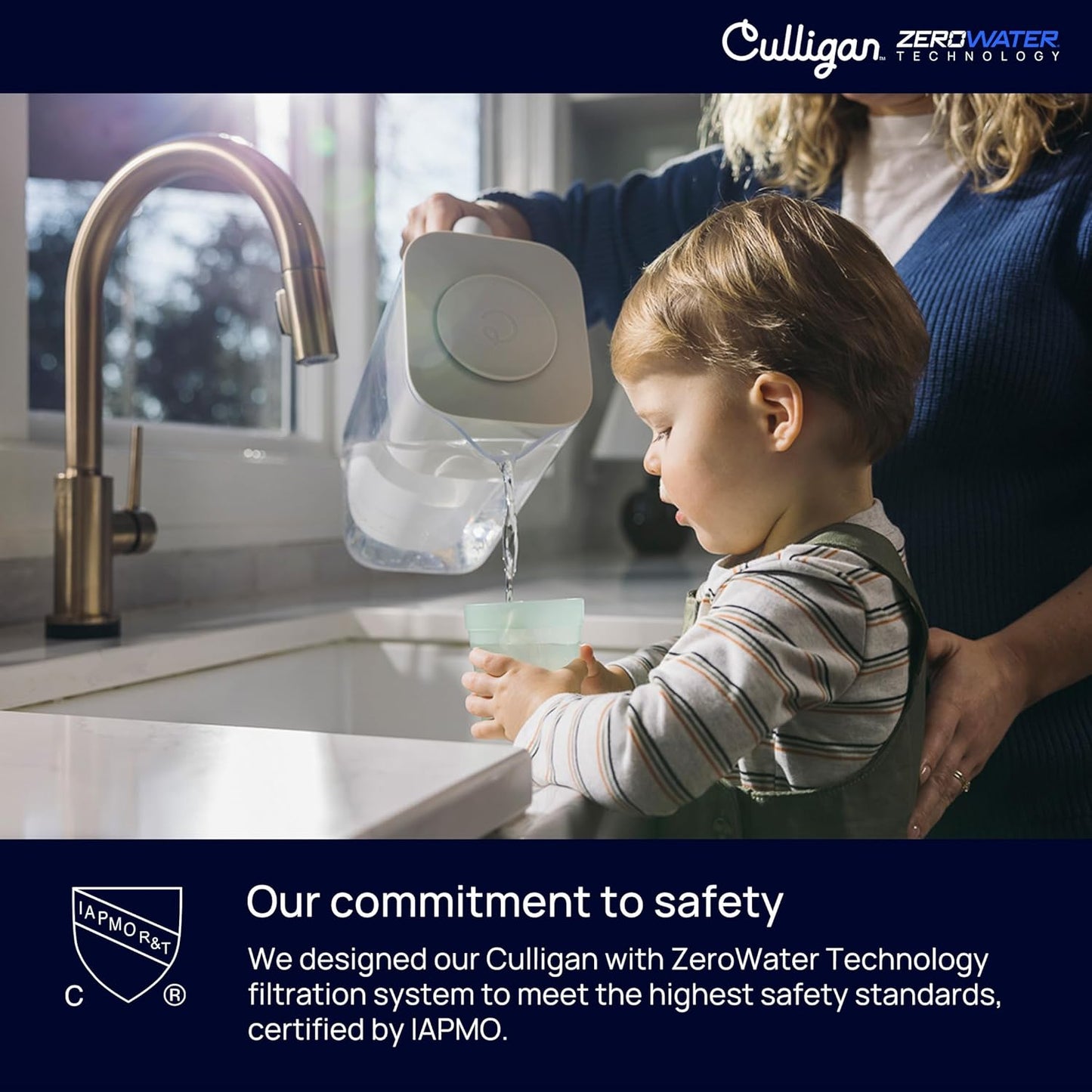 Culligan with ZeroWater Technology 12-Cup Water Filter Pitcher – Inclu