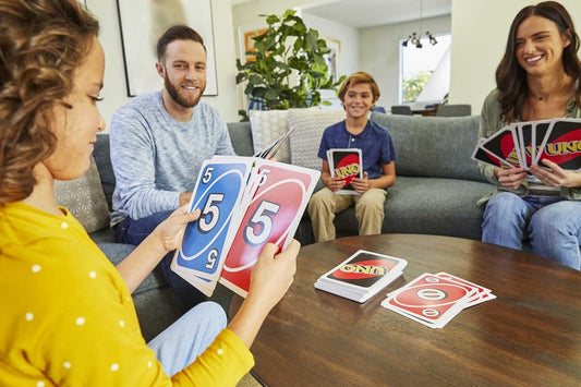 Mattel Games Giant UNO Card Game for Kid, Adult & Families, Color Blin
