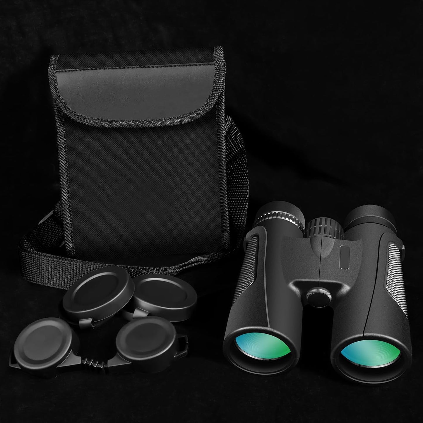 High Power 25X60 Binoculars for Adults Waterproof 60mm Big Eyepiece Fogproof Binoculars with BAK4 Prism FMC Lens for Outdoor Stargazing Hunting Traveling Wildlife Bird Watching (Black)