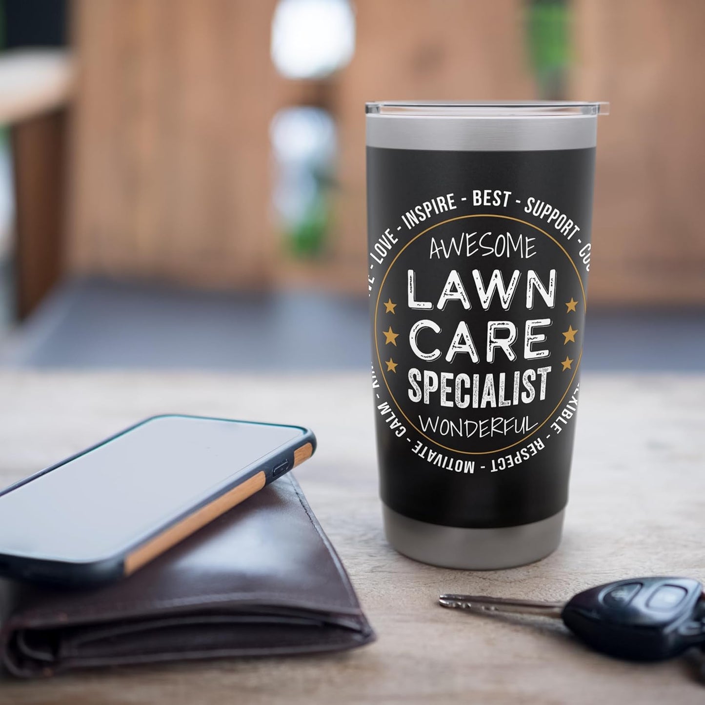 Lawn Care Specialist Gifts Appreciation Funny Stainless Steel Insulated Tumbler