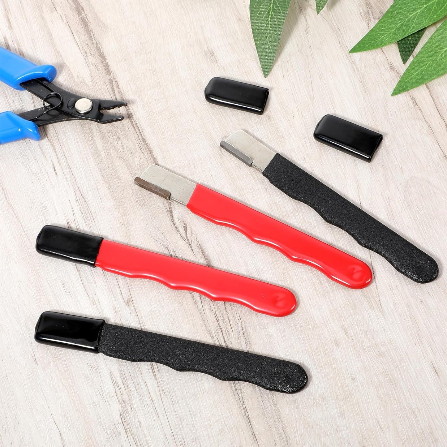 4 Pack Garden Tool Sharpener, Pruning Shears Blade Sharpener, Mini Portable Quick Edge Sharpening Steel Knife Sharpeners for Hedge Shears Scissors Axe Sickle, Gardening Pruner, Loppers