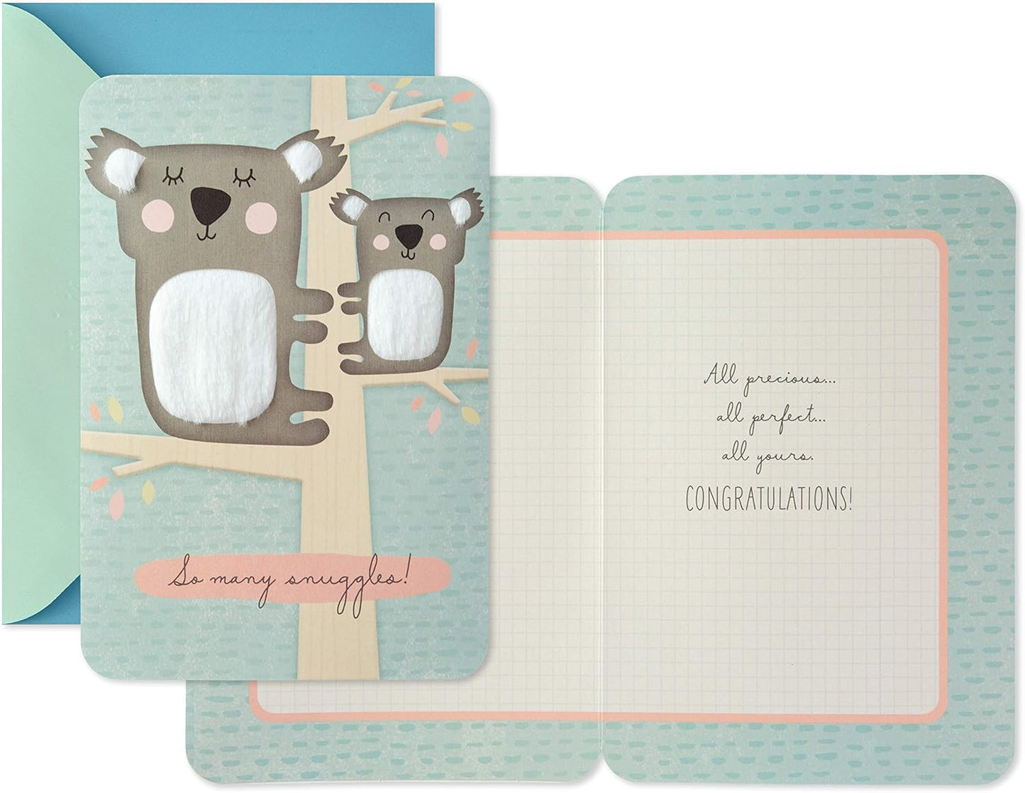 Hallmark Baby Shower Card for New Parents (Koalas, So Many Snuggles) Welcome New Baby, Congratulations, Gender Reveal