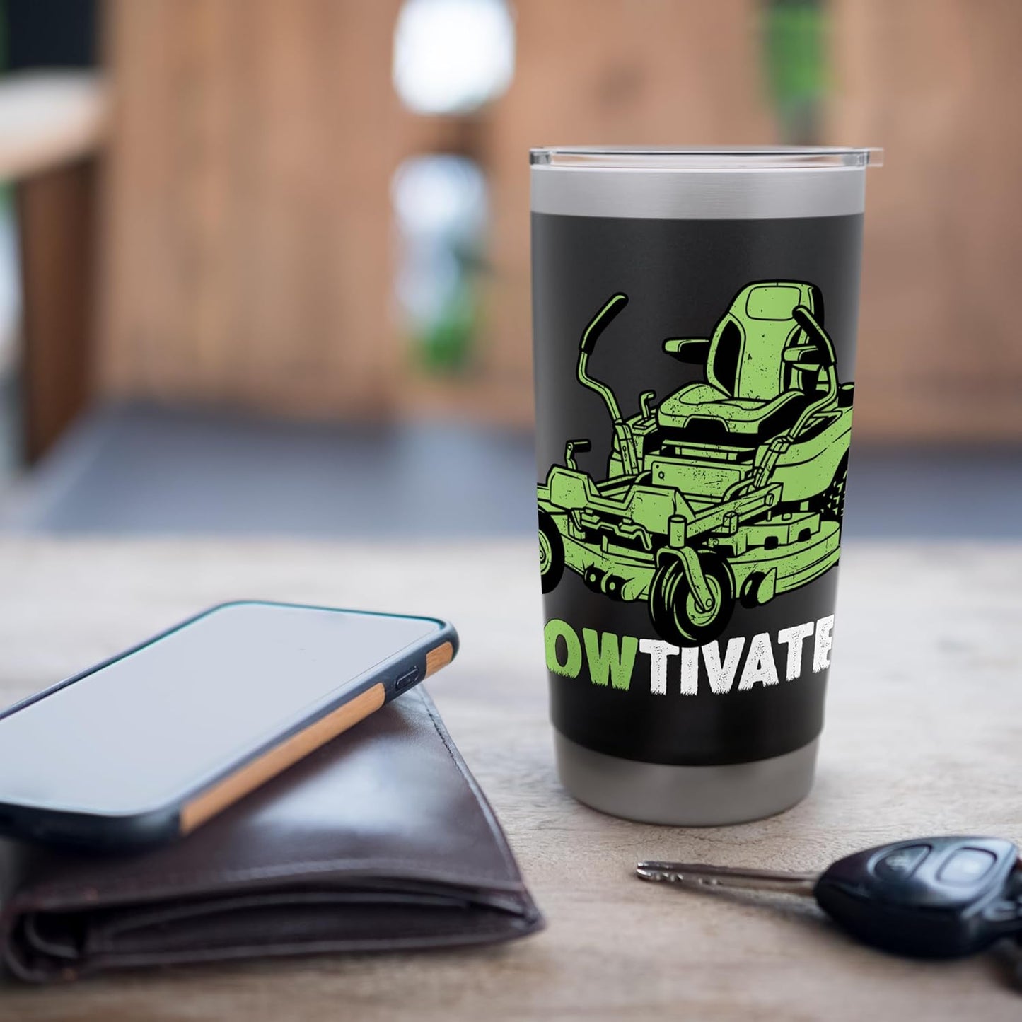 Mowtivated Lawn Mowing Stainless Steel Insulated Tumbler