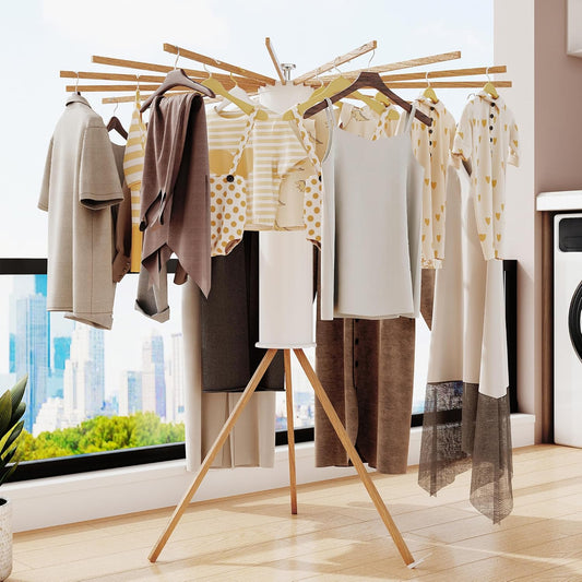 Clothes Drying Rack Tripod,Drying Rack Clothing,Laundry Drying Rack,Fl