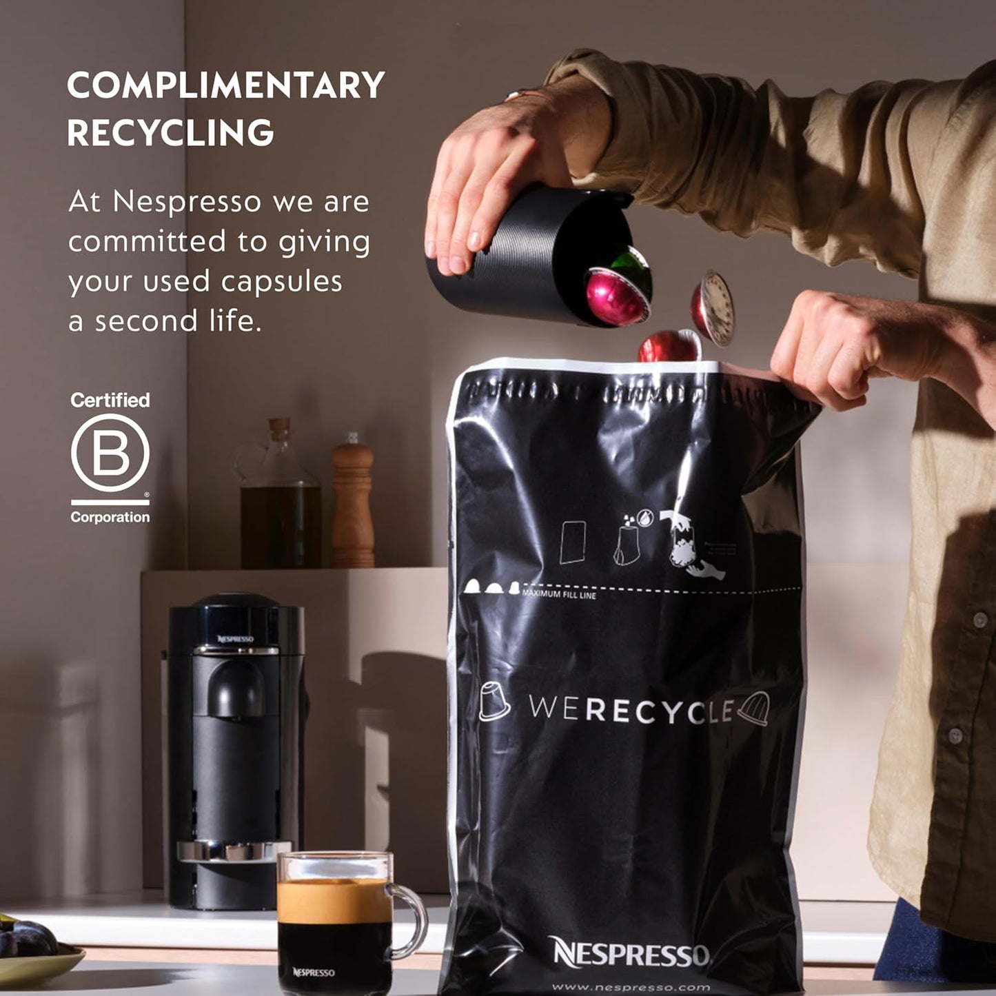 Nespresso Capsules Original Line, Ispirazione Variety Pack, Mild, Medium, Dark Roast Espresso Coffee, 50 Count Espresso Coffee Pods