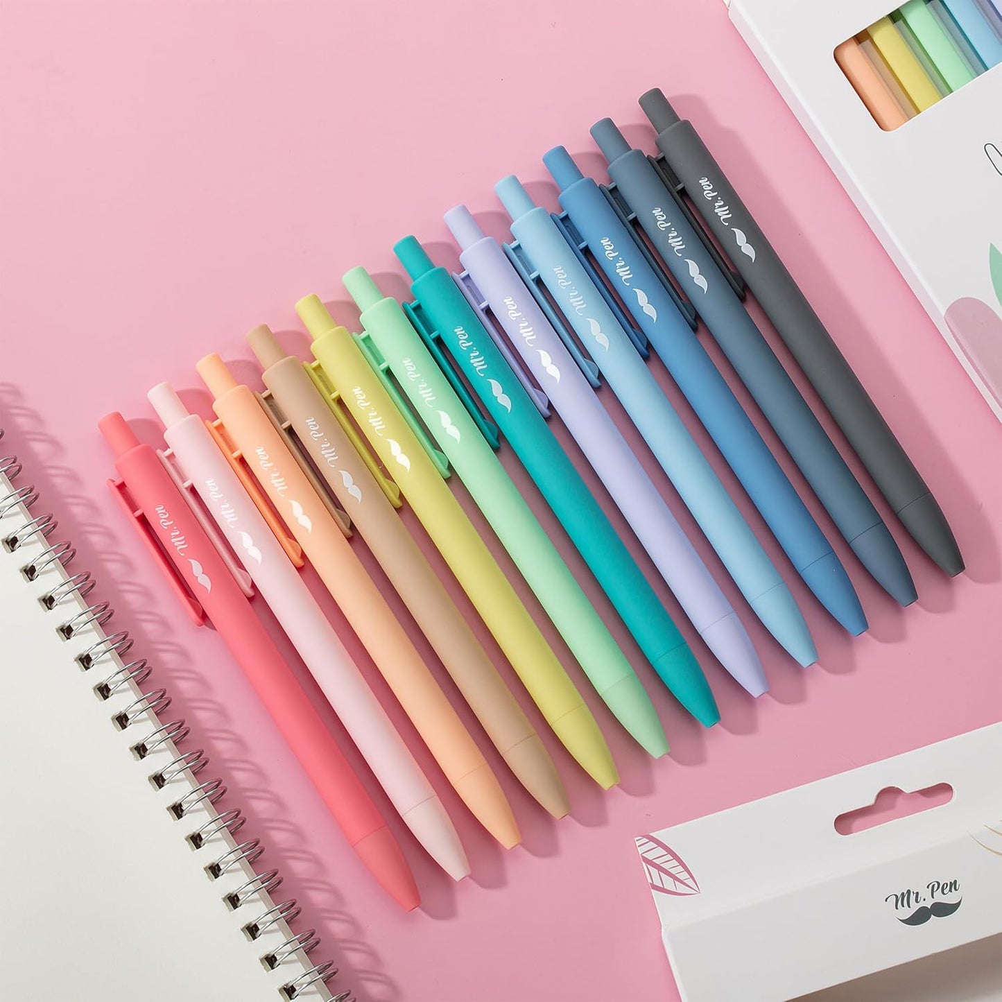 Mr. Pen- Retractable Gel Pens, 12 Pack, Fast Dry, Gel Pens Fine Point