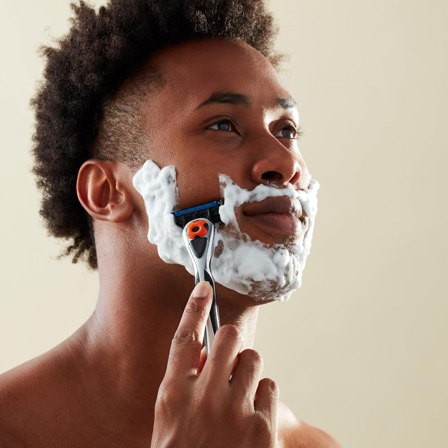 Amazon Basics 5-Blade MotionSphere Men's Razor with Dual Lubrication a