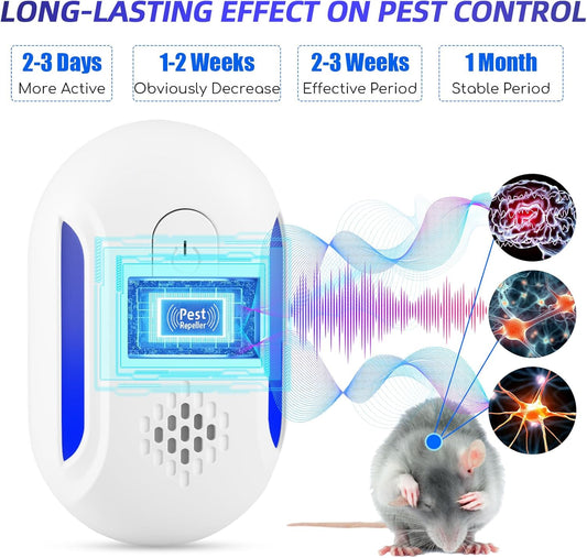 2026 Electronic Ultrasonic Pest Control Repeller Plug in for Roach Rod