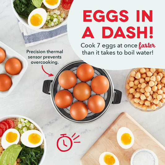 Dash Rapid Egg Cooker - Boiler, Poacher & Steamer - Includes Measuring