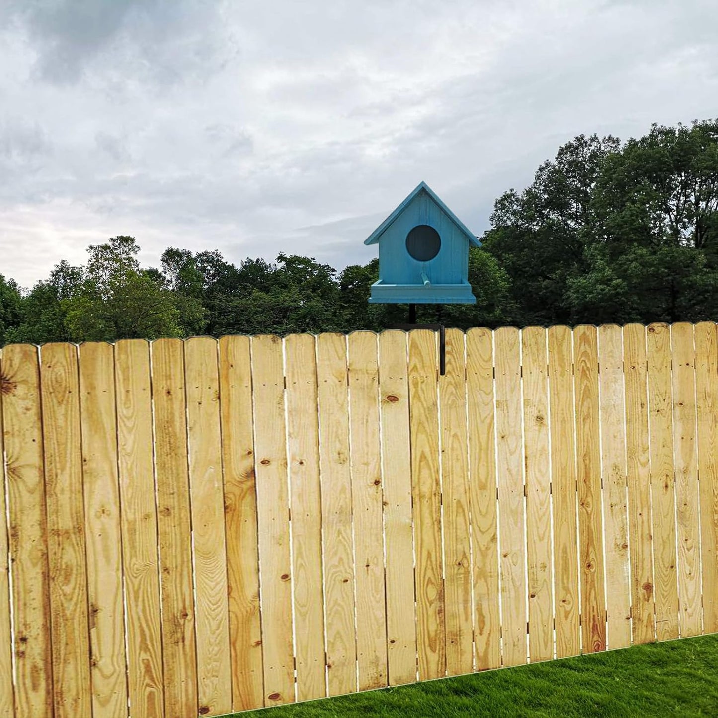 Bird House Pole for Fence 2 Pack,Heavy Duty Feeder Pole Mount Kit(Bird House Not Included)