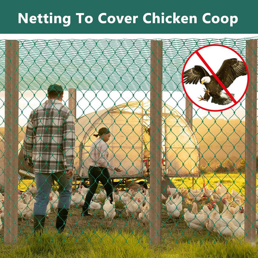 Bird Netting for Chicken Coop, Garden Net, Poultry Net, Pond Net, Frui