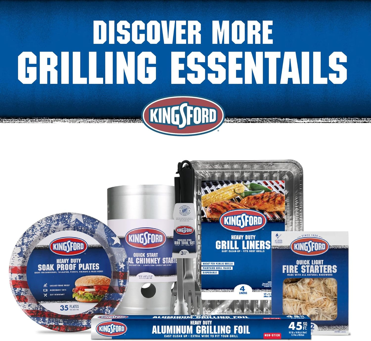 KINGSFORD Heavy Duty Deluxe Charcoal Chimney Starter, Large Capacity Z